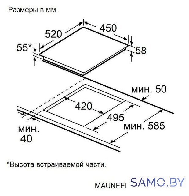 Варочная панель MAUNFELD AVI4534SSBK - Изображение №11 — Интернет-магазин samo.by
