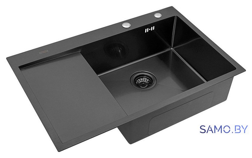 Кухонная мойка ARFEKA ECO AR 780*500 R BLACK PVD NANO - Изображение №1 — Интернет-магазин samo.by