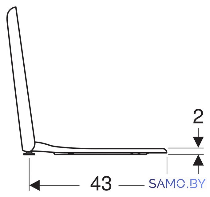 Сиденье для унитаза Geberit My day 575410000 - Изображение №3 — Интернет-магазин samo.by
