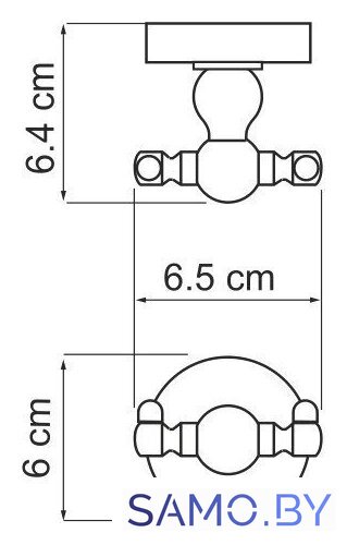 Крючок для ванны Wasserkraft Aland K-8523D - Изображение №4 — Интернет-магазин samo.by