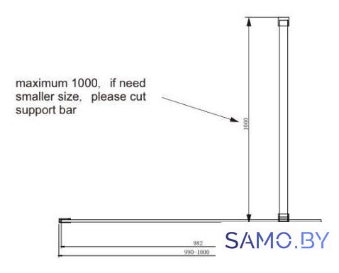 Душевая стенка Ambassador Walk-in 15031110 100 - Изображение №8 — Интернет-магазин samo.by