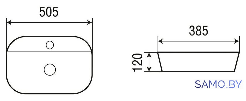 Умывальник WeltWasser Elbach 2202 K509 - Изображение №4 — Интернет-магазин samo.by