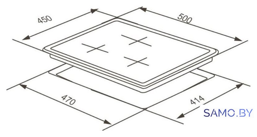 Варочная панель ZorG HAG45 FDW white - Изображение №9 — Интернет-магазин samo.by