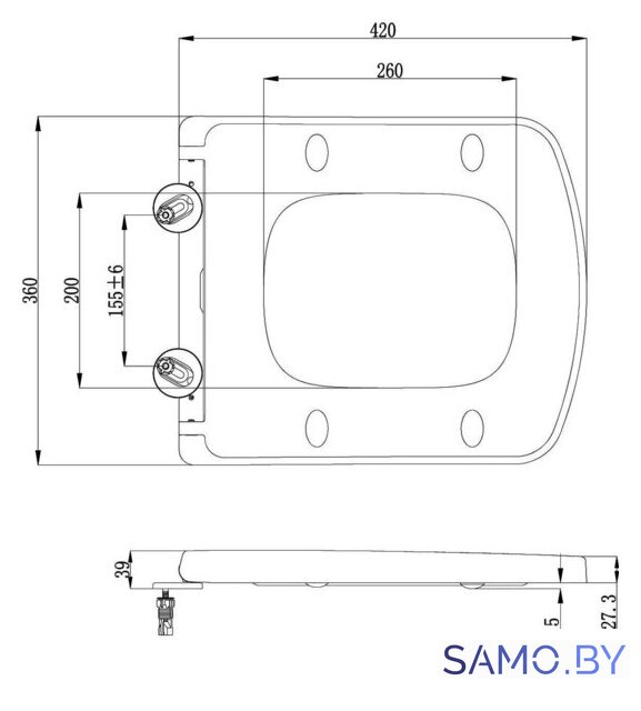 Сиденье для унитаза Lavinia Boho Aveo 33290600 - Изображение №4 — Интернет-магазин samo.by