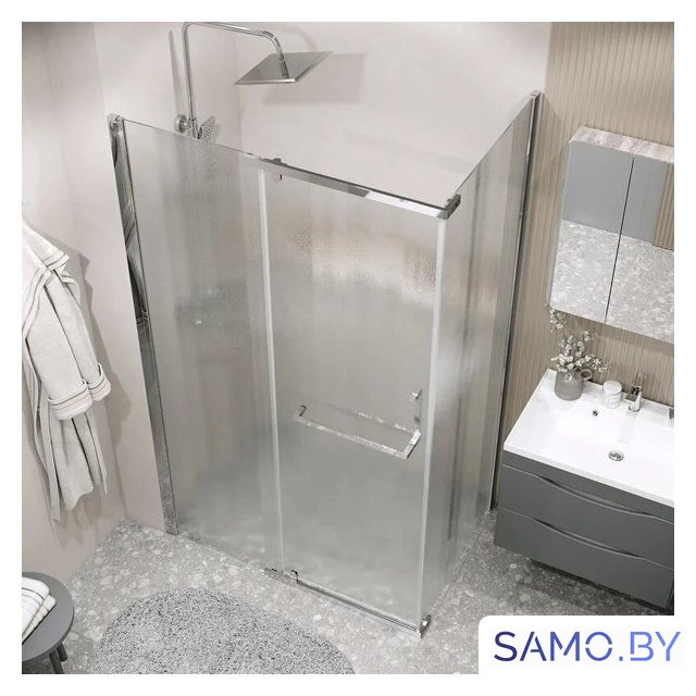 Душевой уголок Grossman Pragma 100x90x195 120.K33.03.1090.10.02 (хром/стекло шиншилла) - Изображение №10 — Интернет-магазин samo.by