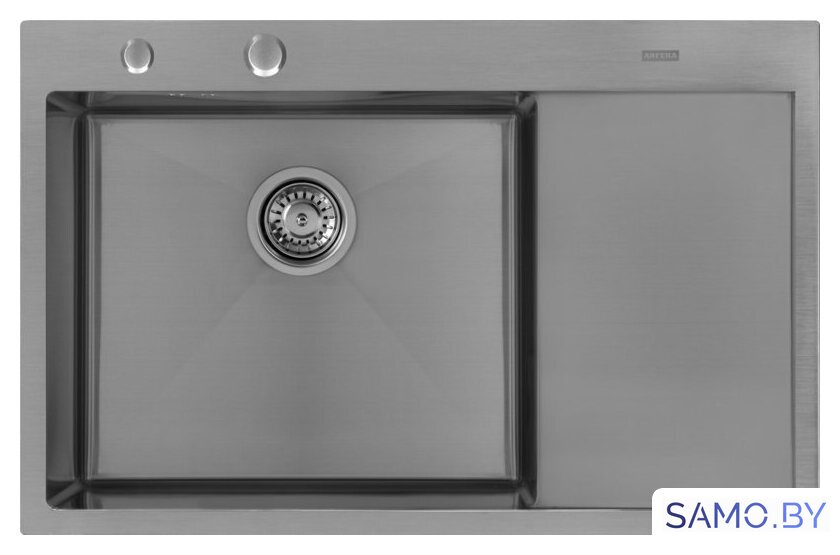 Кухонная мойка ARFEKA ECO AR 780*500 L SATIN - Изображение №2 — Интернет-магазин samo.by