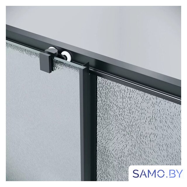 Душевой уголок Grossman Cosmo 110x90x195 120.K33.02.1190.21.02 (черный матовый/шиншилла стекло) - Изображение №4 — Интернет-магазин samo.by