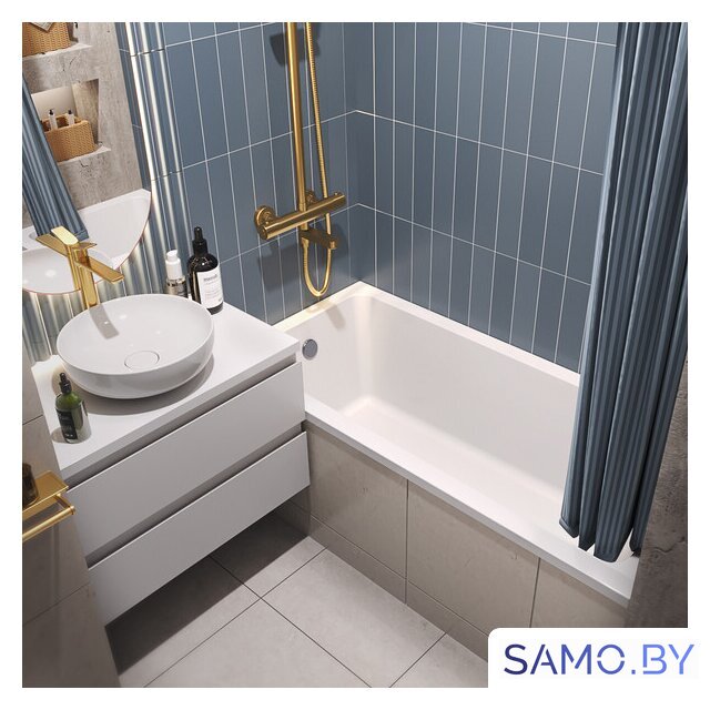 Ванна Wellsee FreeDom 165x80 231102005 (встраиваемая ванна белый глянец, ножки, сифон-автомат хром) - Изображение №8 — Интернет-магазин samo.by