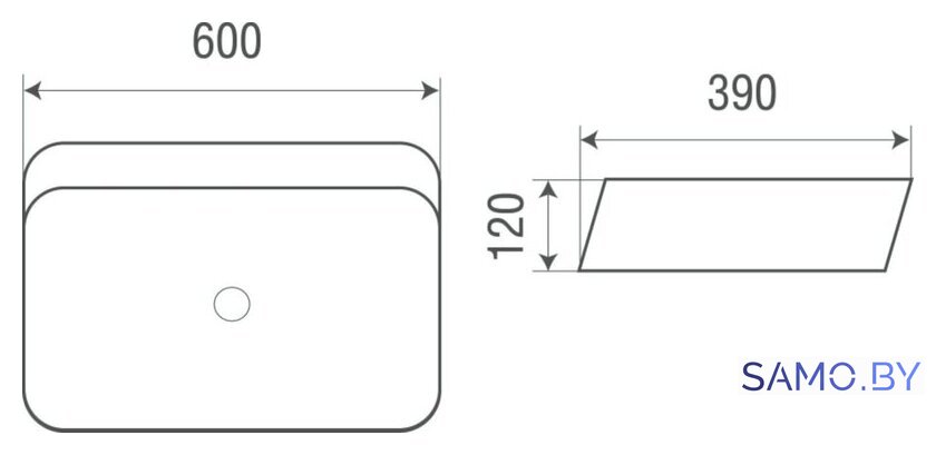 Умывальник WeltWasser Elbach 22434 - Изображение №2 — Интернет-магазин samo.by