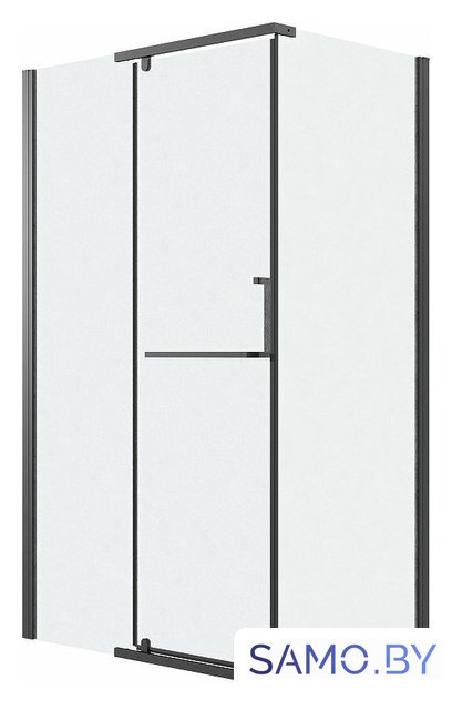 Душевой уголок Grossman Pragma 100x90x195 120.K33.03.1090.21.02 (черный матовый/стекло шиншилла) - Изображение №1 — Интернет-магазин samo.by