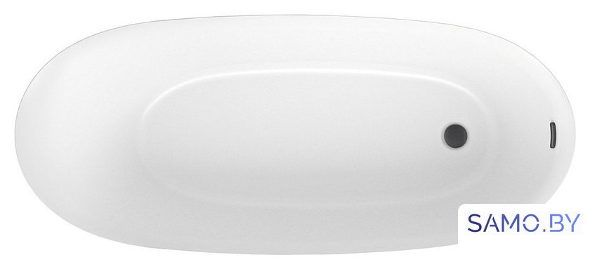 Ванна Wellsee Panta Rei 168x73 23720103R (отдельностоящая ванна белый глянец, экран, ножки, сифон-автомат матовый черный) - Изображение №3 — Интернет-магазин samo.by