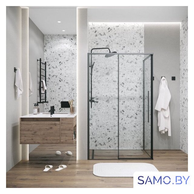 Душевой уголок Grossman Galaxy 110x90x195 120.K33.01.1190.21.00 (черный матовый/стекло прозрачное) - Изображение №6 — Интернет-магазин samo.by