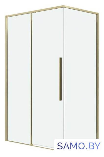 Душевой уголок Grossman Galaxy 110х100х195 120.K33.01.1110.32.00 (золото сатин/прозрачное стекло) - Изображение №1 — Интернет-магазин samo.by