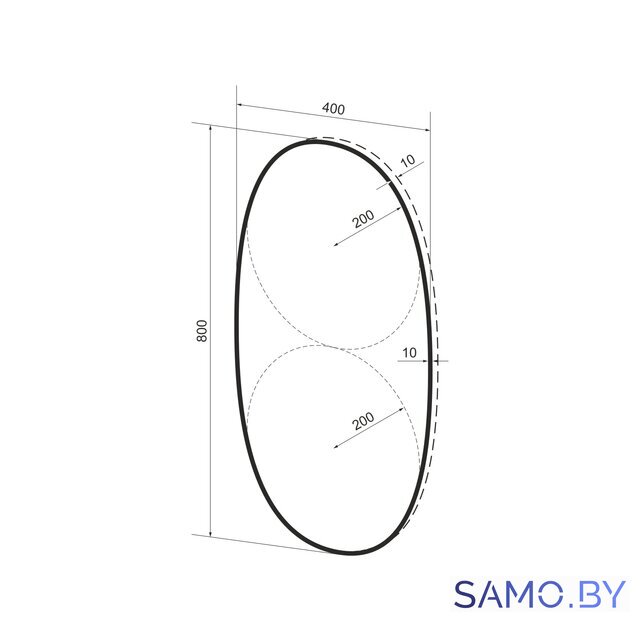  Wellsee Зеркало 7 Rays' Spectrum 172201420, 40 х 80 см - Изображение №9 — Интернет-магазин samo.by