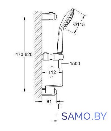 Душевой гарнитур  Grohe Euphoria 110 Duo [27242001] - Изображение №2 — Интернет-магазин samo.by