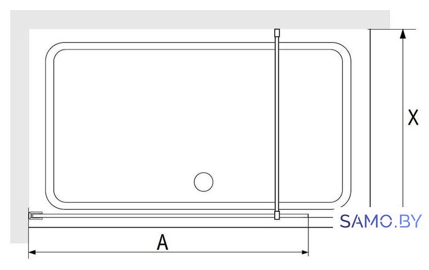 Душевая стенка RGW WA-012-B 35101280-84 - Изображение №2 — Интернет-магазин samo.by
