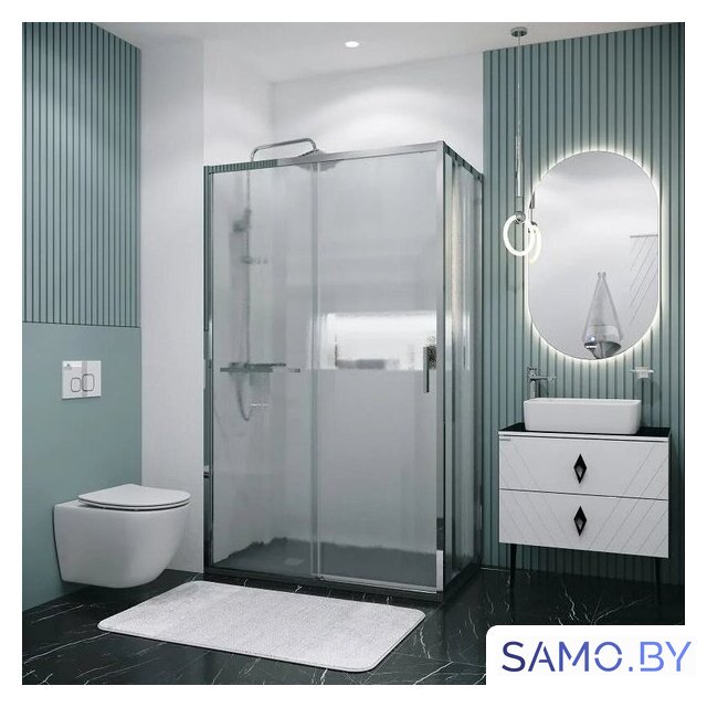 Душевой уголок Grossman Style 130x80x195 120.K33.05.1380.10.02 (хром/стекло шиншилла) - Изображение №7 — Интернет-магазин samo.by
