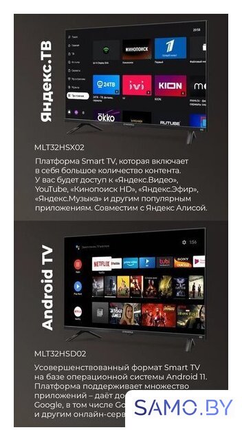 Телевизор MAUNFELD MLT32HSX02 - Изображение №5 — Интернет-магазин samo.by