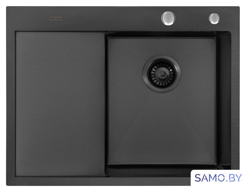 Кухонная мойка ARFEKA ECO AR 650*500 R BLACK PVD NANO - Изображение №2 — Интернет-магазин samo.by