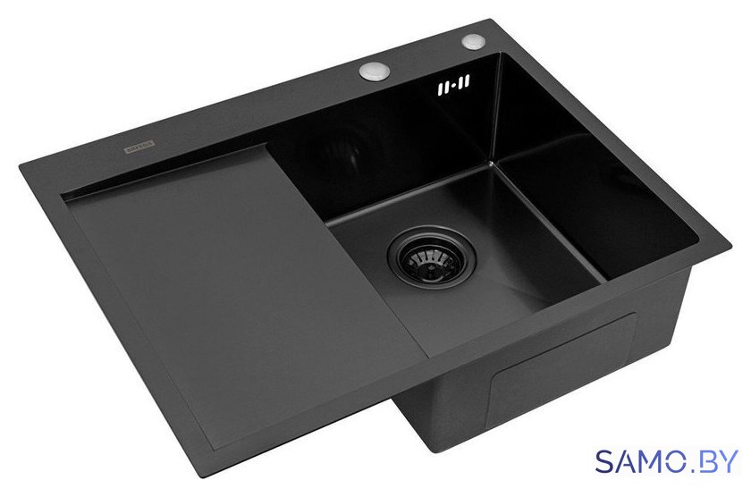Кухонная мойка ARFEKA ECO AR 650*500 R BLACK PVD NANO - Изображение №1 — Интернет-магазин samo.by