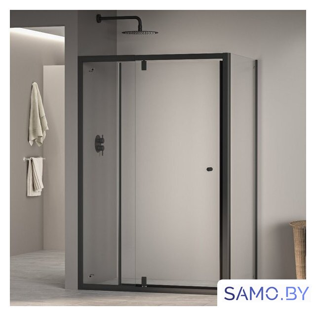 Душевой уголок RGW PA-44B (PA-02B + Z-050-1B) 41084489-014 80x90 (черный/прозрачное стекло) - Изображение №1 — Интернет-магазин samo.by