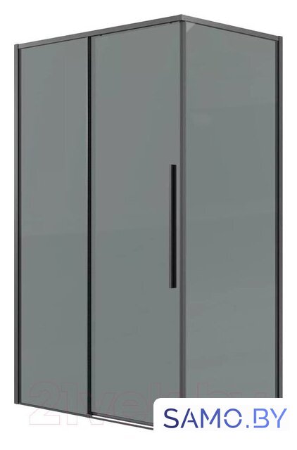 Душевая стенка Grossman Galaxy 100х195 200.K33.01.100.42.10 (графит сатин/стекло тонированное) - Изображение №5 — Интернет-магазин samo.by
