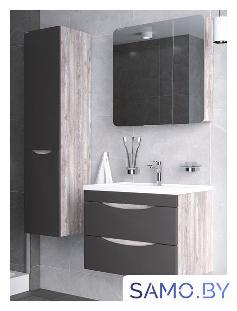  Grossman Шкаф с зеркалом Талис 80 L 208009 - Изображение №2 — Интернет-магазин samo.by