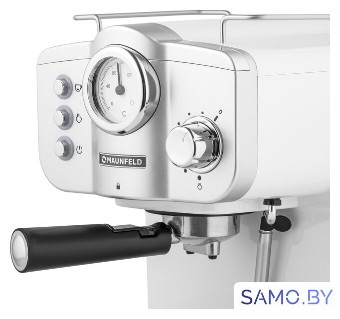 Рожковая кофеварка MAUNFELD MF-735WH Pro - Изображение №9 — Интернет-магазин samo.by