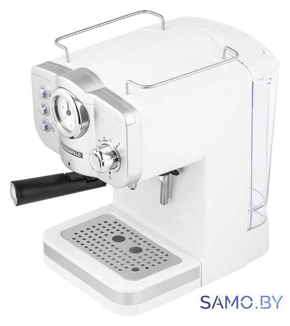 Рожковая кофеварка MAUNFELD MF-735WH Pro - Изображение №3 — Интернет-магазин samo.by