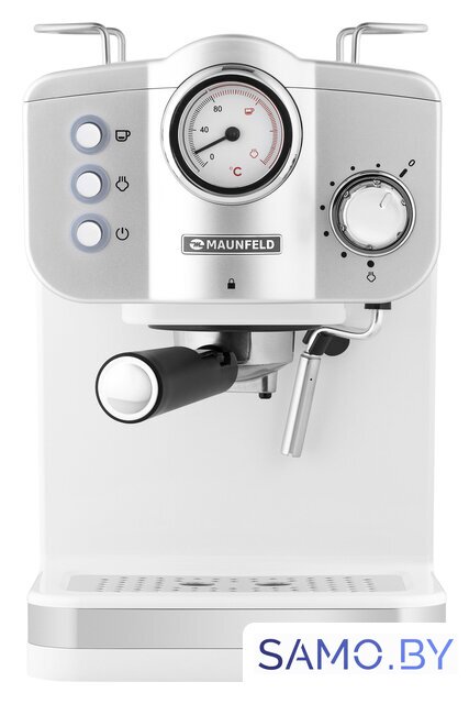 Рожковая кофеварка MAUNFELD MF-735WH Pro - Изображение №4 — Интернет-магазин samo.by