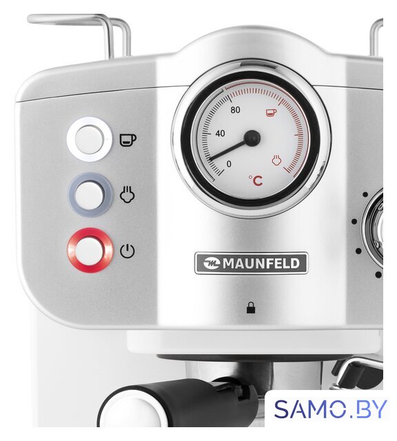 Рожковая кофеварка MAUNFELD MF-735WH Pro - Изображение №5 — Интернет-магазин samo.by