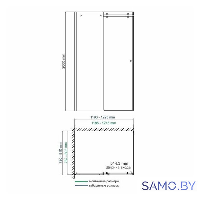 Душевой уголок Wasserkraft Vils 56R06 - Изображение №2 — Интернет-магазин samo.by
