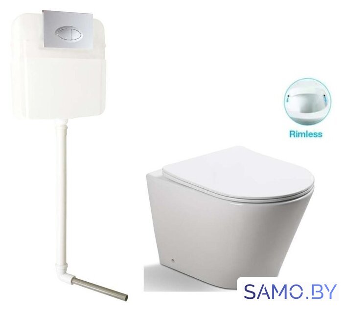 Унитаз приставной SantiLine SL-5020 + SL-02 - Изображение №1 — Интернет-магазин samo.by