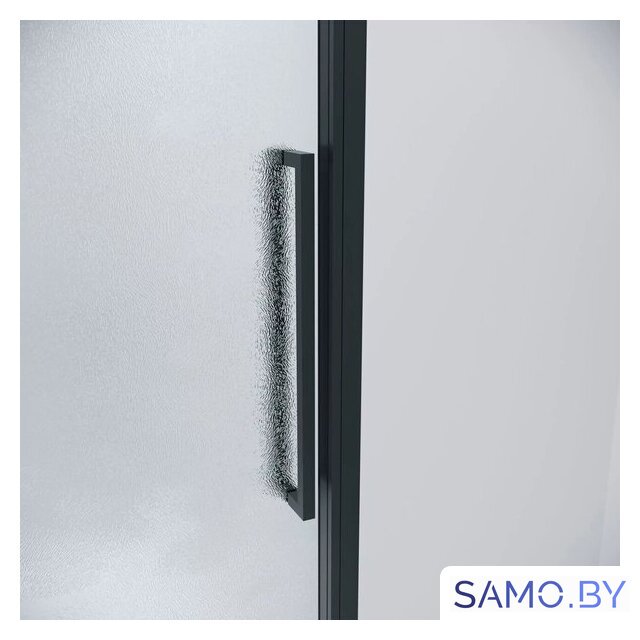 Душевой уголок Grossman Cosmo 110x80x195 120.K33.02.1180.21.02 (черный матовый/шиншилла стекло) - Изображение №2 — Интернет-магазин samo.by