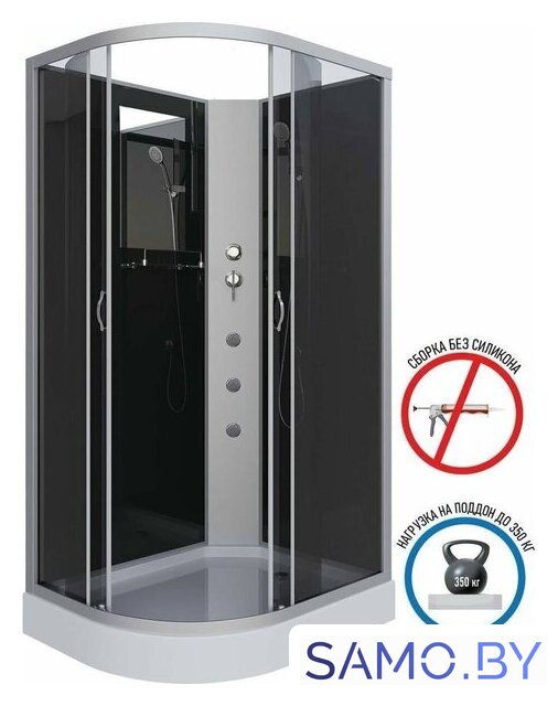 Душевая кабина Niagara NG-3512-14RBKG 120x80 - Изображение №3 — Интернет-магазин samo.by