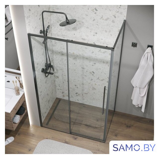 Душевой уголок Grossman Galaxy 110x90x195 120.K33.01.1190.42.00 (графит сатин/прозрачное стекло) - Изображение №9 — Интернет-магазин samo.by