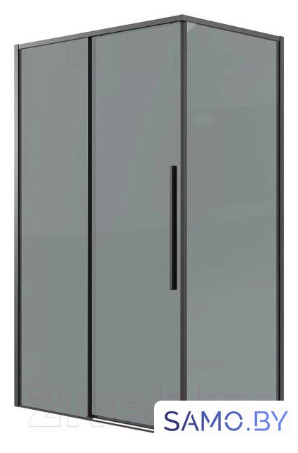 Душевая стенка Grossman Galaxy 100х195 200.K33.01.100.21.10 (черный матовый/стекло тонированное) - Изображение №5 — Интернет-магазин samo.by