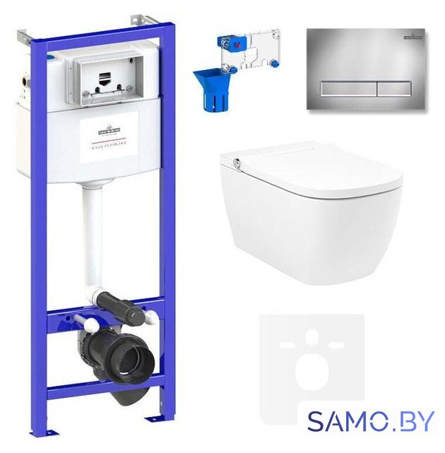 Унитаз подвесной Lavinia Boho Smart V-Clean 7 в 1 87561118 - Изображение №1 — Интернет-магазин samo.by