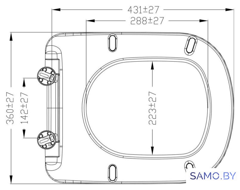 Сиденье для унитаза Lavinia Boho Bell Pro 33290100 - Изображение №3 — Интернет-магазин samo.by