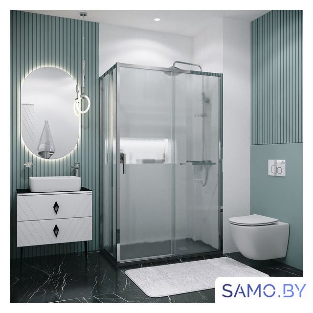 Душевой уголок Grossman Style 130x90x195 120.K33.05.1390.10.02 (хром/стекло шиншилла) - Изображение №8 — Интернет-магазин samo.by
