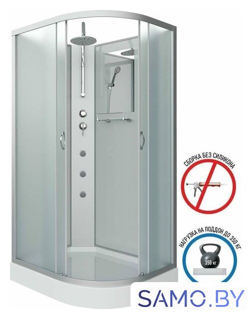 Душевая кабина Niagara NG-3312-14LBKTG 120x80x200 - Изображение №3 — Интернет-магазин samo.by