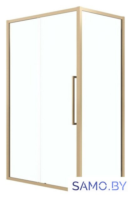 Душевой уголок Grossman Cosmo 100x80x195 120.K33.02.1080.32.00 (золото сатин/стекло прозрачное) - Изображение №1 — Интернет-магазин samo.by