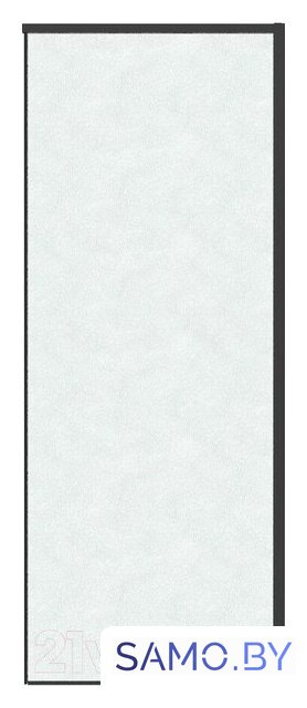Душевая стенка Grossman Galaxy 100х195 200.K33.01.100.21.02 (черный матовый/стекло шиншилла) - Изображение №1 — Интернет-магазин samo.by