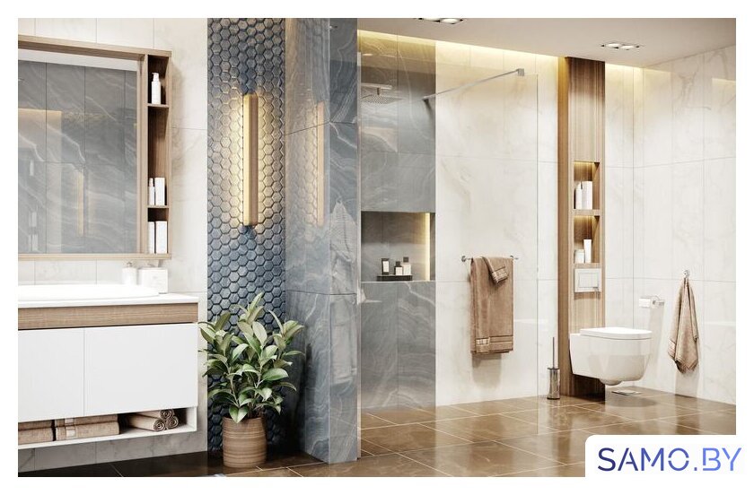 Душевая стенка Ambassador Walk-in 15031101 90 - Изображение №4 — Интернет-магазин samo.by