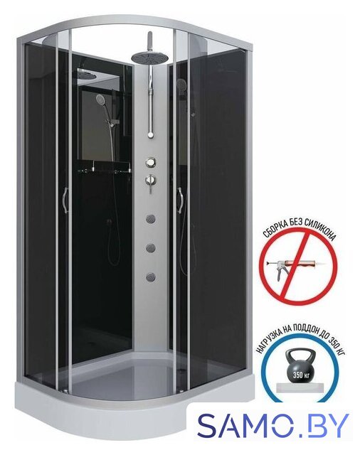 Душевая кабина Niagara NG-3512-14RBKTG 120x80 - Изображение №3 — Интернет-магазин samo.by