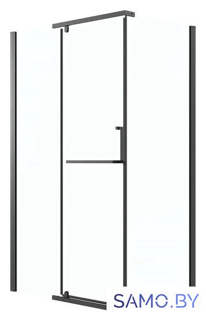 Душевой уголок Grossman Pragma 100x80x195 120.K33.03.1080.21.00 (черный матовый/стекло прозрачное) - Изображение №1 — Интернет-магазин samo.by