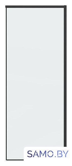 Душевая стенка Grossman Galaxy 100х195 200.K33.01.100.21.00 (черный матовый/стекло прозрачное) - Изображение №1 — Интернет-магазин samo.by
