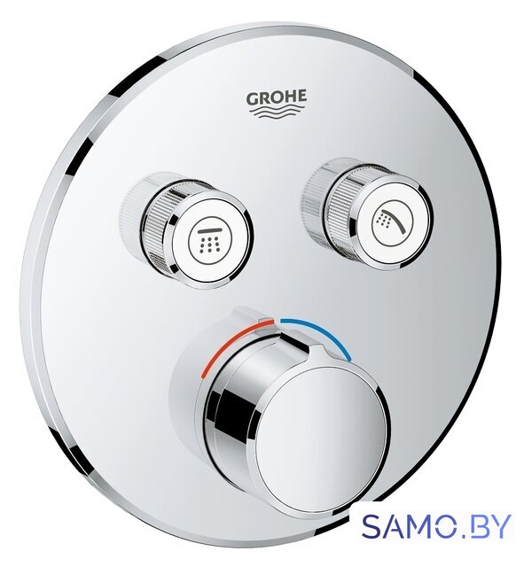 Смеситель без скрытого механизма Grohe Grohtherm SmartControl 29145000 - Изображение №1 — Интернет-магазин samo.by