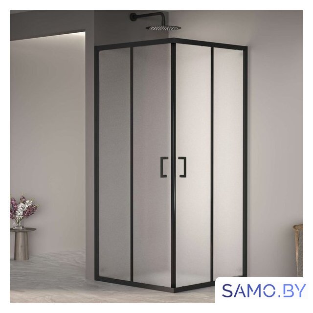 Душевой уголок RGW PA-030B 3508103088-24 80x80 (черный/матовое-сатинат стекло) - Изображение №1 — Интернет-магазин samo.by