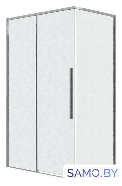 Душевая стенка Grossman Galaxy 100х195 200.K33.01.100.10.02 (хром/стекло шиншилла) - Изображение №2 — Интернет-магазин samo.by